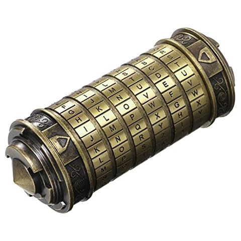 Aoresac Da Vinci Code Cryptex, Password Letter Ring Holder Gifts with Exquisite Boxes, Retro Valentine's Day Romantic Gift for Men, Women Cover