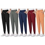 AlisOker Women's Sweatpants with Pockets Soft Lounge Pants Casual Athletic Jogger Pants Drawstring for Workout Yoga Running