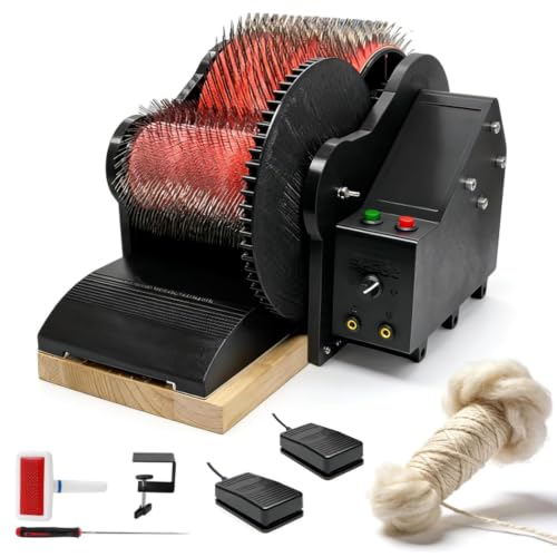 Máquina cardadora de tambor de lana para mezcla de fibras y fieltrado textil 2