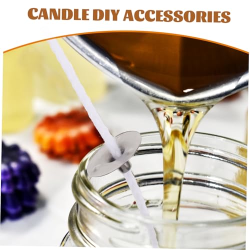Mechas de algodón con lengüetas para hacer velas DIY miniatura 3