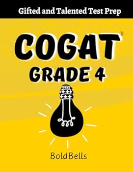 Paperback COGAT Test Prep for Grade 4: Level 10 Gifted and Talented Test Preparation Book 300+ Practice Questions for Fourth Grade Book