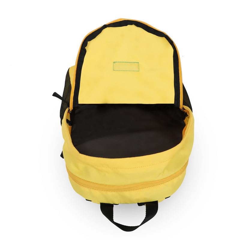 Image of UNITED COLORS OF BENETTON Citron Unisex 2 Compartment 12 L Casual Backpack - Yellow