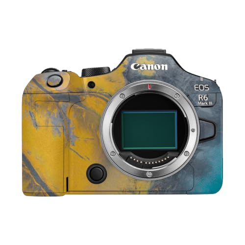 Image of Camera Skin Compatible with Canon EOS R6 Mark III (2025) - Yellow Spill - Premium 3M Vinyl Protective Wrap Decal Cover - Easy to Apply | Crafted in the USA by MightySkins