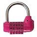 Produktbild uyhghjhb Schlüsselschloss mit 5 Buchstaben, Zahlencode und Zahlenkombination, für Gepäck, Tasche, Vorhängeschloss rose