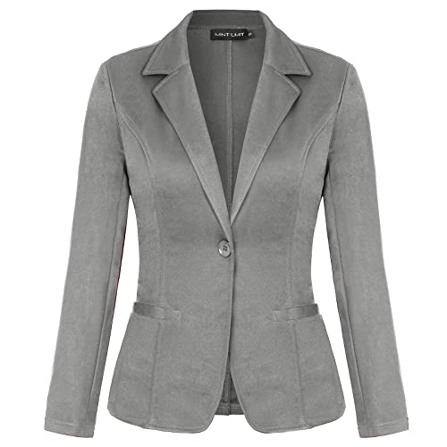 Mintlimit Blazers For Women Casual Long Sleeve Open Front Cardigan Work Office Blazers Jacket With Pockets (Grey,Size Xl) #TOP15