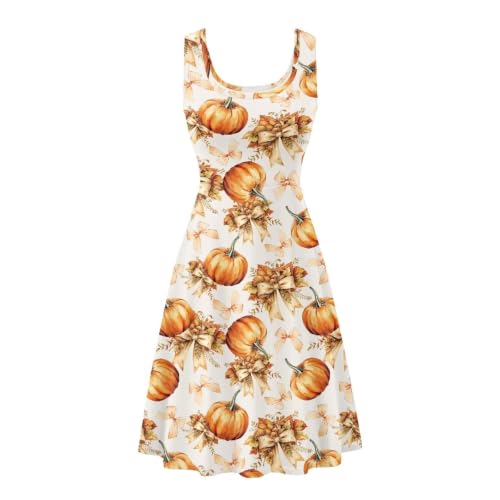 Image of Renewold Women's Sleeveless Tank Dress with Pockets, Casual Scoop Neck A-Line Sundress for Summer, Travel and Vacation
