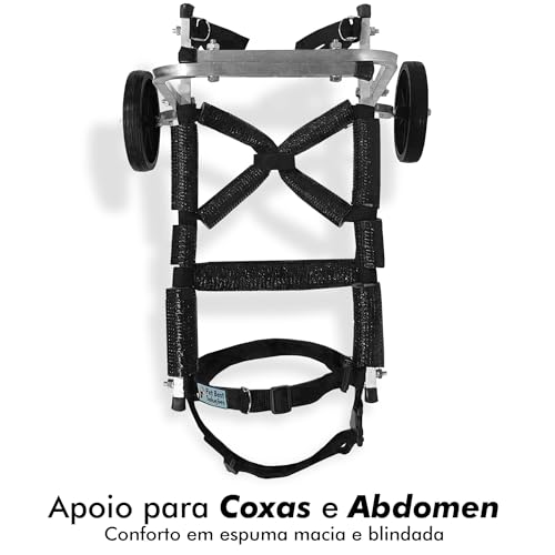 Cadeira de Rodas Para Cachorro Tamanho P Pequeno Anti Tombamento Pet Best Soluções