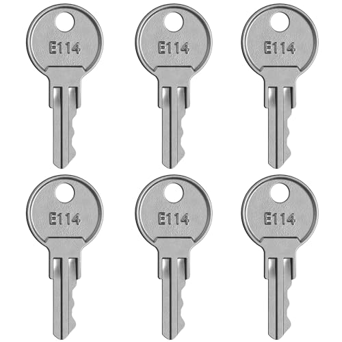 Image of E114 Dispenser Key for ASI Paper Towel, Toilet Paper and Soap Dispensers (6 Pack)