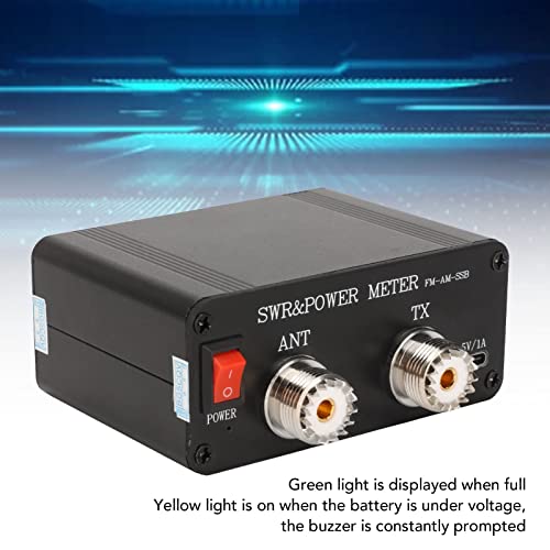 Medidor digital de ondas estacionárias, 1,8 - 50 MHz 0,5 - 120 W liga de alumínio medidor de ondas e