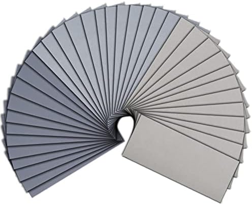 SIQUK 36 Pcs Sandpaper Wet and Dry Sanding Pads Assorted 3000 5000 7000 High Grit Sanding Sheets 9 x 3.6 Inches Abrasive Paper for Automotive Sanding Wood Furniture Finishing