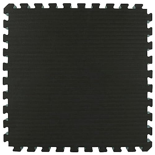 Greatmats Home MMA Foam Tile for Grappling, Jiu Jitsu, 2x2 Ft x 1.5 Inch, 10 Pack, Black/Gray