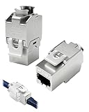 Transmission Haute Vitesse jusqu'à 10 Gbit/s : Ce module Keystone RJ45 CAT 7 permet une transmission de données ultra-rapide avec une capacité de 10 000 Mbit/s. Connecteur rj45 cat 7 prend en charge une bande passante allant jusqu'à 1000 MHz, idéal pour les réseaux modernes à haute performance, compatibles avec les catégories 6a, 6, 7 et 8.