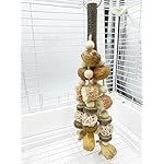 Parrot Bird Chewing Toys-Natural Nuts Corn Parrot Tearing Toy-Wooden Bird Cage Toy for African Grey,Macaws Cokatoos, - Image 2