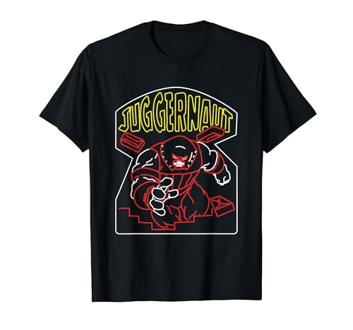 Marvel X-Men Juggernaut Breaking Through Wall Retro Outline T�V���c