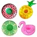 EU SOU ミニ浮き輪 ドリンクホルダー カップホルダー コースター 動物 フルーツ 果物プール 海 水遊び お風呂 バスタイム 海水浴