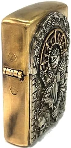 Miniatura 6 de Estuche para encendedor de latón hecho a mano, regalo para hombres, bolsas más ligeras, funda protectora de almacenamiento para padre, novio,