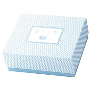 Rössler 13431930200 Baby Boy, geschenkdoosje, lichtblauw, rechthoekig, 240 x 200 x 90 mm, geboorte en doop, 1 stuk