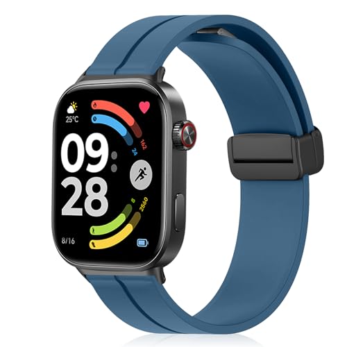 [RicYeel] ���C�t�� �V���R���o���h Xiaomi Redmi Watch 6 5 4/Xiaomi Smart Band 9 Pro/8 Pro �Ή� �����o���h �}�O�l�b�g�t�� �����ȒP �X�|�[�c�o���h �X�g���b�v �ւ��o���h �����x���g (�O