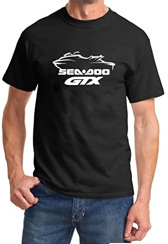 Cold water washing 2011-16 Sea Doo GTX Jet Ski PWC Classic Design Tshirt New Black S