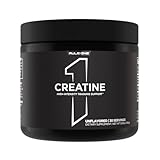 Rule 1 Proteins Creatine Powder – Pure Micronized Creatine Monohydrate for High-Intensity Exercise and Lean Body Mass Support, Flavored and Unflavored (30 Servings, Unflavored)