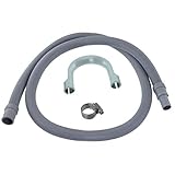 manguera flexible de 1,5 m. Kit de extensión 37-UN-55, recambio universal para manguera de desagüe de lavadora y lavavajillas