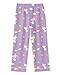 LANKMEI Girl's Pajama Pants Sleepwear Soft Fashion Lounge PJ Bottoms with Pockets, Rainbow Unicorn-Purple, 9-10 Years = Tag 150