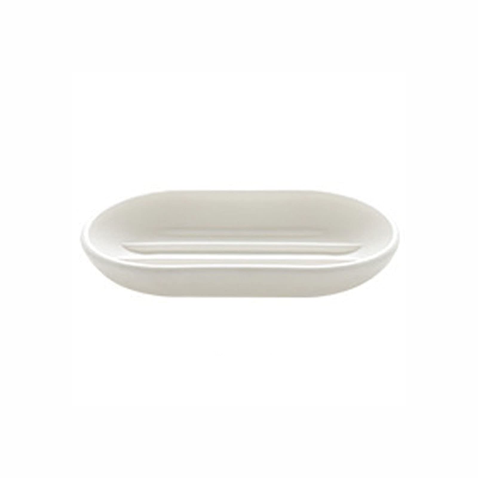 JINGYAN Soap Dishes Portable Soap Dish Draining Holder Plastic Rack Container Plates Box Bathroom Accessories Home Storage(White)