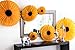 6-Piece Sunflower Theme Decorations Tissue Paper Fan Party Supplies Perfect for Classroom Baby Shower Wedding Birthday Backdrop Garland (Two 24 inch, Two 16 inch, Two 9.5 inch.)