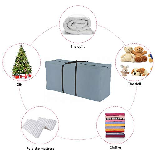 Orqihod Outdoor Furniture Seat Cushions Storage Bag With Zipper Patio Cover Carrying Bag Large Size Grey Waterproof #TOP3