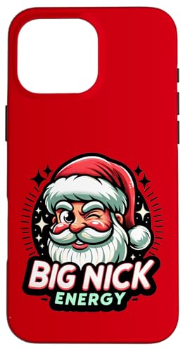 Big Nick Energy Santa Funny Christmas ���[���A �X�}�z�P�[�X iPhone 16 Pro Max �p
