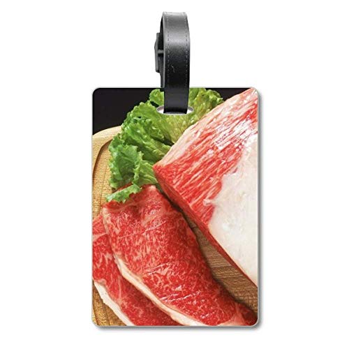 Bagage étiquette gigot agneau cru et carte suspendre pour valise