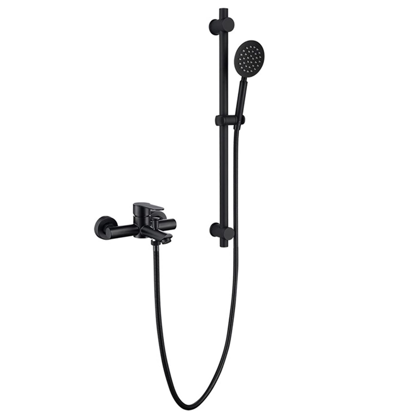 Robinet de baignoire en acier inoxydable 304 noir mat mural