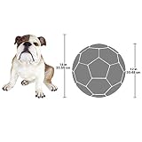 Design Toscano DB383052 Buster buldog brytyjski wystrój posąg ogrodowy, 41 cm, żywica poliestrowa, pełny kolor