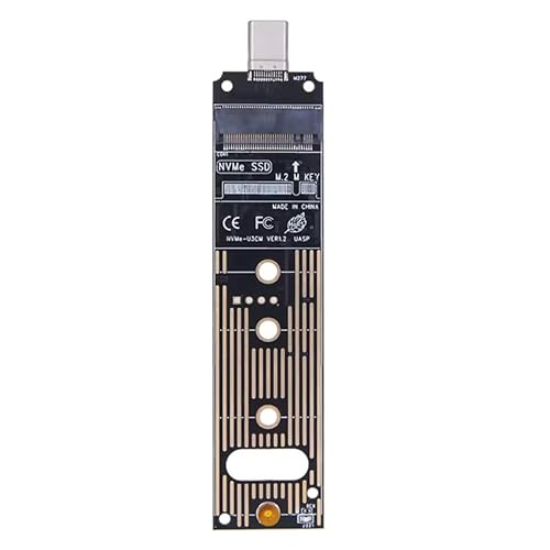 Image of diybits M.2 to USB Adapter NVMe Sata to USB 3.1 Gen2 10Gbps PCI-E Converter Reader M Key & B+M Key for 2280 2242 2260 2230 SSD Hard Disk Enclosure Replacement Parts JMS583 (USB Type C)