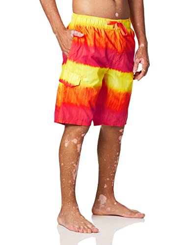 Image of Kanu Surf Men's Big Viper Extended Size Stripe Swim Trunk