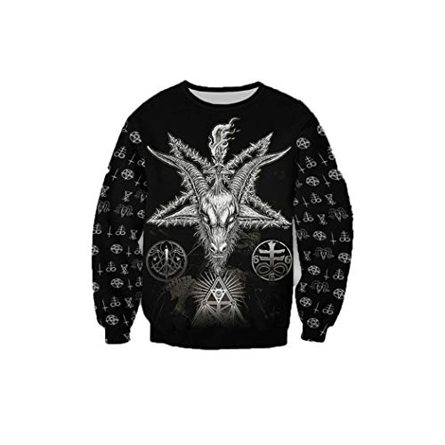 Sweat à capuche Viking imprimé 3D idéal pour le streetwear urbain