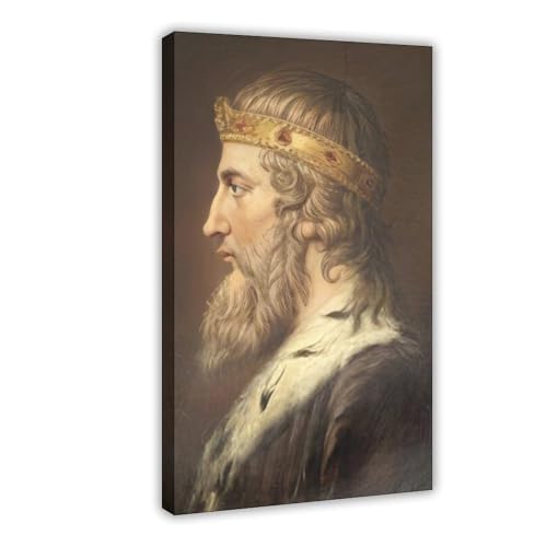 Poster Alfred Le Grand portrait impression sur toile décoration murale cadre 61x91.4 cm