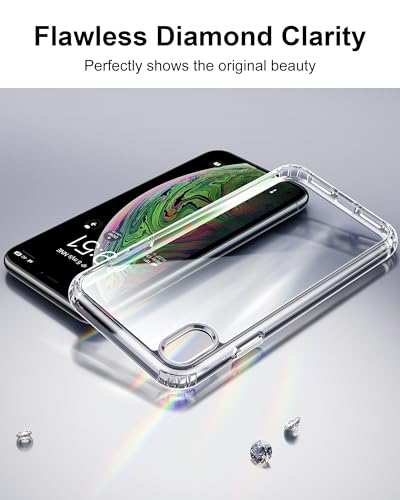 Image of HOOMIL Case for iPhone Xs Max, Anti-Yellowing, Crystal Clear