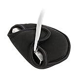 Black Golf Putter Headcover Oversize Neoprene Club Head Cover Perfect for Mallet Putters Fits Most 2 Ball Putters Clubs