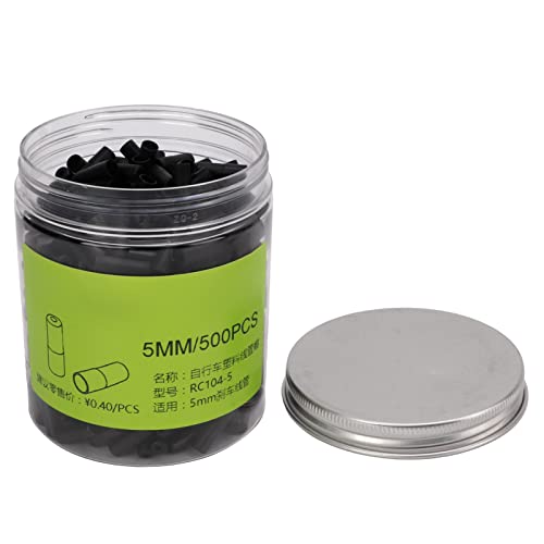 Naroote Boîtier de Câble de Frein en Plastique pour Vélo, Bords Brillants Durables pour Vélo, 500 Pièces, Produit économique de 5mm