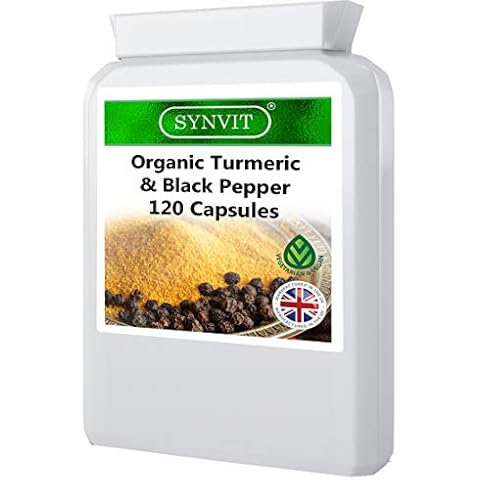 Organic Turmeric and Black Pepper 120 Capsules Cover