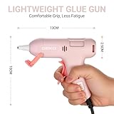 Mini Hot Glue Gun: DEKO 20W Hot Glue Gun with 60 pcs 7 mm x 120 mm Glue Sticks for School Projects, Hobbies, Crafting, DIY, Arts & Home Repairs on Wood, Fabric, Plastic & More,Pink - Image 2