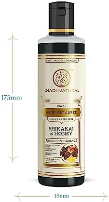 Shikakai and Honey Shampoo 210ml, For Controlling Hair Fall, For Repairing Damaged Hair, Sulphate and Paraben Free