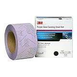 3M 30708 Hookit 334U Purple 70 mm x 12 m P220 Grit Clean Sanding Sheet Roll