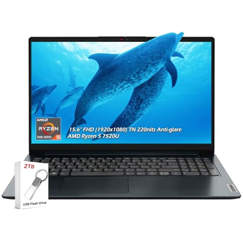 Lenovo IdeaPad 1 15,6' FHD (1920x1080) Laptop | AMD Ryzen 5 7520U...