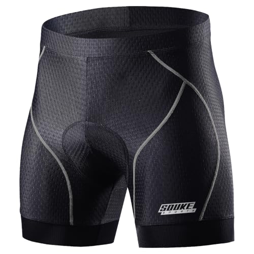 Souke Sports Men's 4D Padded Bike Shorts Cycling Underwear MTB Road Liner