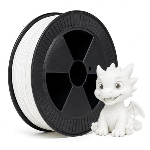 Image of WOL3D White Color PLA PRO+ 2.5 Kg 3D Printer Filament 1.75mm - Enhanced Strength & Toughness, High Accuracy, Eco-Friendly, Compatible with Bambu Lab, Creality, Ender, Prusa, FDM 3D Printers
