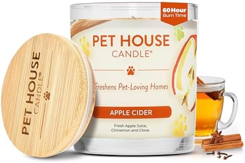 One Fur All Pet House Fall Candles, Long Lasting, Clean Burning, ...