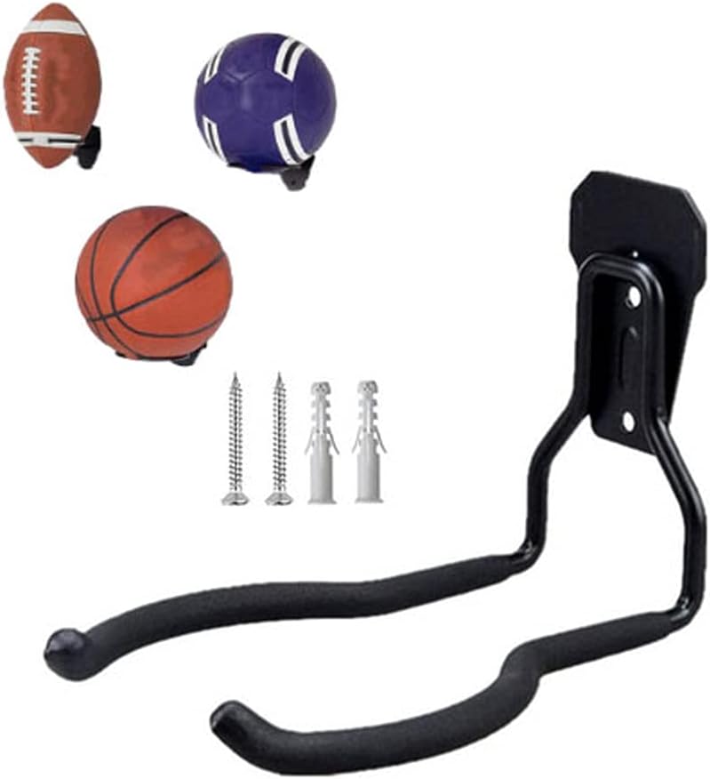 zoele Football Rack Holder Wall Mount, Wall Mount Basketball Holder, Ball Wall Rack Holder Display Storage Rack