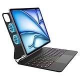 Keyboard Case for iPad Air 11-inch (M3 2025 / M2 2024) & iPad Pro 11 inch(1st/2nd/3rd/4th Gen) – Magic-Style Magnetic Backlit Keyboard Case -Multi-Touch Trackpad for iPad 10.9 5th/4th Gen (Black)